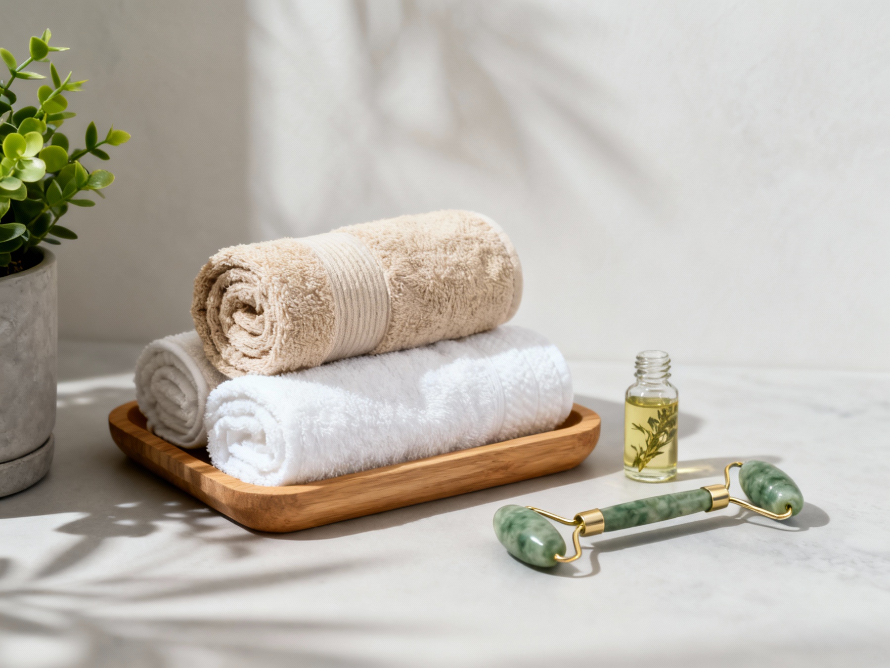 Radiant skin care illustration for cosmetic acupuncture