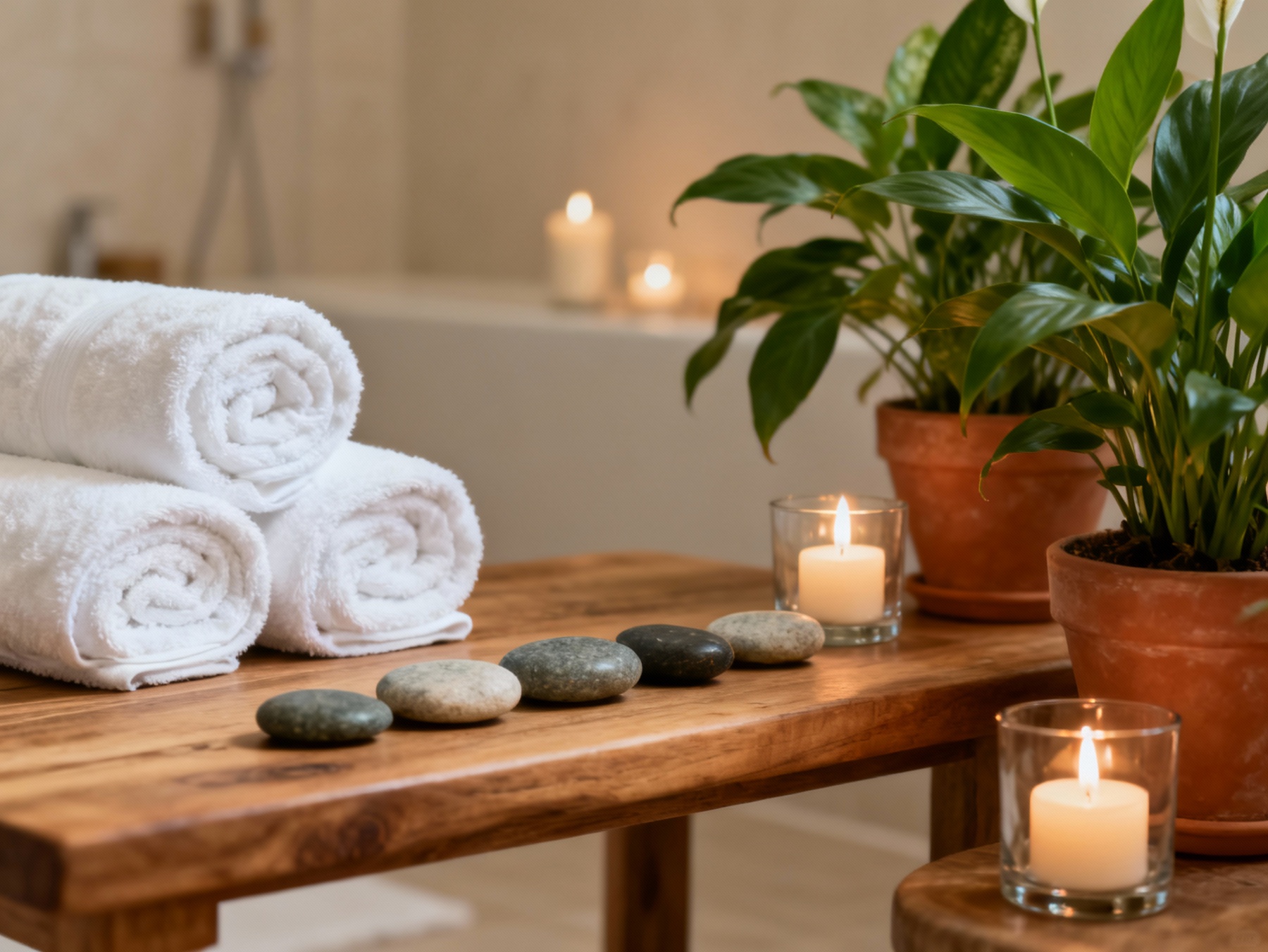 Relaxing massage therapy illustration