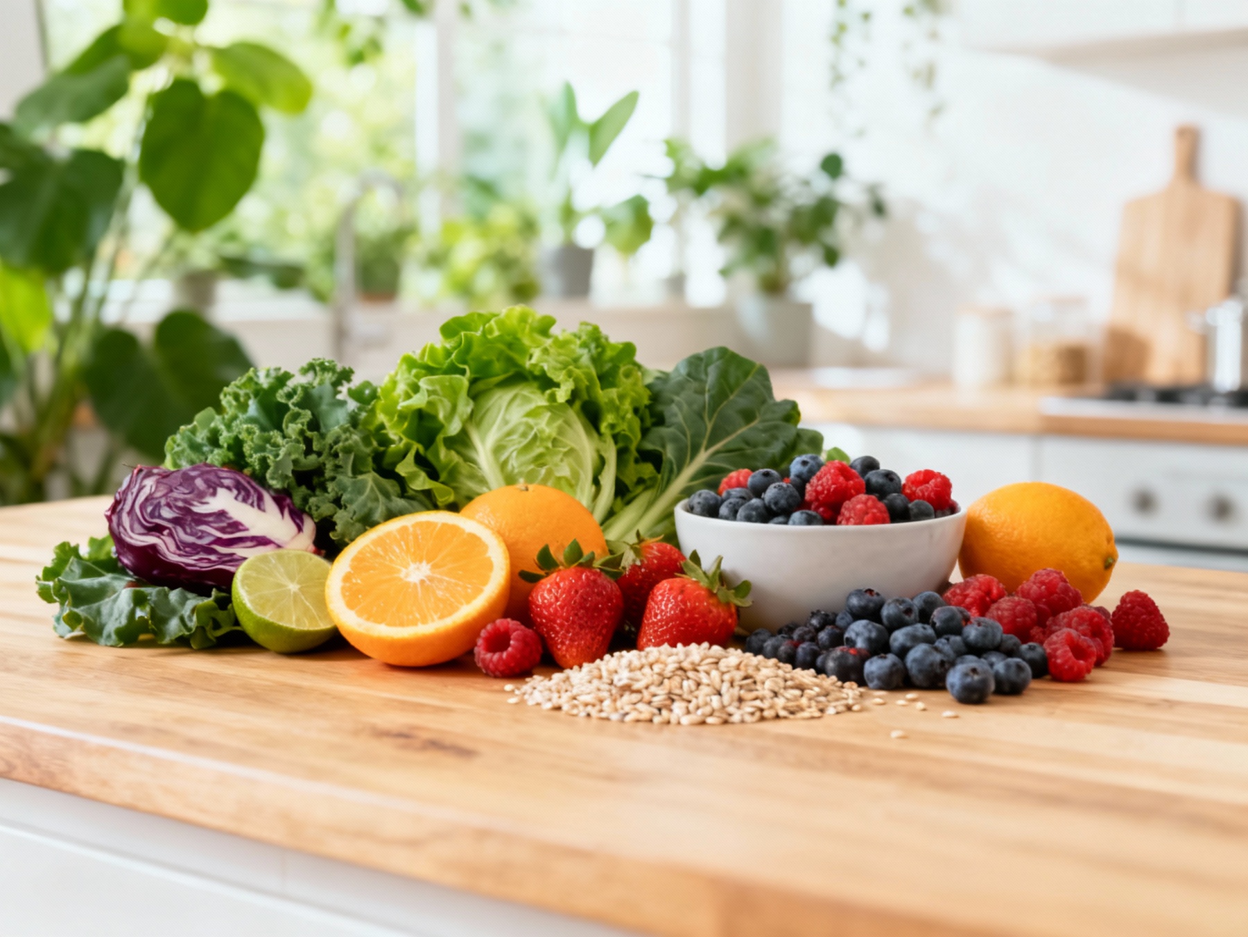 Colorful fruits and vegetables representing clinical nutrition